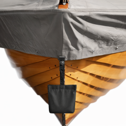 Pavillon Gewichte 4er Set 18 x 5 cm - inkl. Sandsäcke befüllbar Beschwerer für Vorhänge Outdoor als Tischtuchbeschwerer Outdoor UV-beständige zum beschweren mit Clip starkem Klett