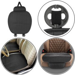 2x Autositzschoner Wasserdicht 51 x 52 cm mit Organizer Tasche UV-beständig für PKW, Transporter und LKW