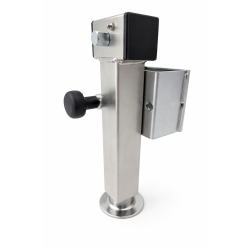 2x Anhänger Stützen Set 2er 360–595 mm – Kurbelstützen je 1350 kg Stützen höhenverstellbar Ausdrehstütze SF60-D85-SW19-225+ADAP