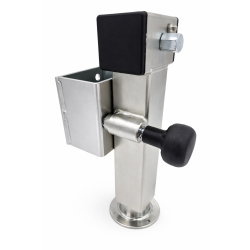 2x Anhänger Stützen Set 2er 360–595 mm – Kurbelstützen je 1350 kg Stützen höhenverstellbar Ausdrehstütze SF60-D85-SW19-225+ADAP