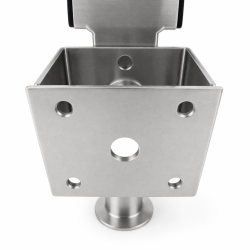 2x Anhänger Stützen Set 2er 360–595 mm – Kurbelstützen je 1350 kg Stützen höhenverstellbar Ausdrehstütze SF60-D85-SW19-225+ADAP