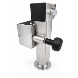 2x Anhänger Stützen Set 2er 360–595 mm – Kurbelstützen je 1350 kg Stützen höhenverstellbar Ausdrehstütze SF60-D85-SW19-225+ADAP