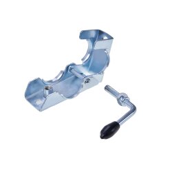 Stützradhalter Anhänger 2er Set 135x70x120mm Klemmhalter Ø48mm Ersatzteile Klemmschelle Stütze aus Stahl als Anhängerzubehör