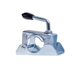 Stützradhalter Anhänger 2er Set 135x70x120mm Klemmhalter Ø48mm Ersatzteile Klemmschelle Stütze aus Stahl als Anhängerzubehör