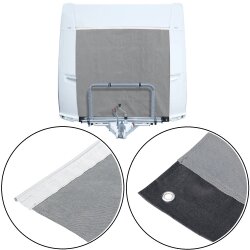 Wohnwagen Abdeckplane Bugschutzplane Caravan mit Spannringen, schützt Deichselbox, für Ø7mm Kederschiene Auswahl 140 bis 200cm