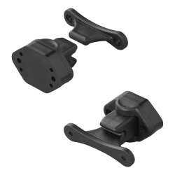 Türfeststeller 2-teilig mit Scharnier – Ideal als Türfeststeller für Wand, Türfänger und Tür zu Halter für sicheren Halt Schwarz 2025