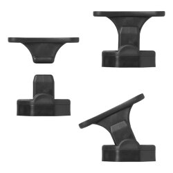 Türfeststeller 2-teilig mit Scharnier – Ideal als Türfeststeller für Wand, Türfänger und Tür zu Halter für sicheren Halt Schwarz 2025