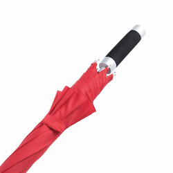 Stockschirm Automatik 103cm für Herren und Damen Rot Öffnung per Knopfdruck