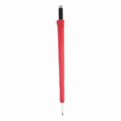 Stockschirm Automatik 103cm für Herren und Damen Rot Öffnung per Knopfdruck