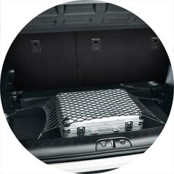 AS Kofferraumnetz 65cmx75cm Gummigurt und 4 Haken...