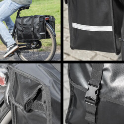 Fahrradtasche für Gepäckträger 40L Wasserdicht Gepäckträgertasche Fahrrad 39x32