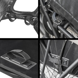 Fahrradtasche für Gepäckträger 40L Wasserdicht Gepäckträgertasche Fahrrad 39x32