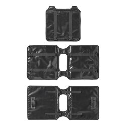 Fahrradtasche Gepäckträger Wasserdicht Doppel Planenmaterial Beidseitig 40L Schwarz 39 x 32,5 x 15 cm 1480 g mit Klickschnallen für E Bikes und Trekkingräder