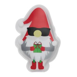 Taschenwärmer mit Weihnachtsmann Aufdruck - Handwärmer knicken für den Winter - Wiederverwendbar - 12 x 8 x 1,5 cm  5er Set