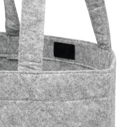 Einkaufstasche Filz Shopper groß mit Sternen – 30x8x41cm, Einkaufstasche lange Schultergurte stilvolle Filztasche klein