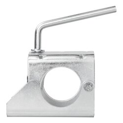 Stützrad Halterung 60 mm – robuste Halterung aus Stahl für Anhänger – Ersatzteil und Zubehör für Stützrad & Deichsel – Klemmhalterung zur sicheren Befestigung