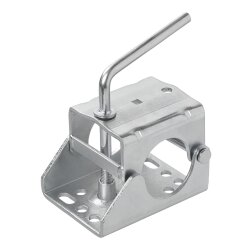 Stützrad Halterung 60 mm – robuste Halterung aus Stahl für Anhänger – Ersatzteil und Zubehör für Stützrad & Deichsel – Klemmhalterung zur sicheren Befestigung