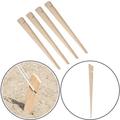 4 x Holzheringe 40 cm Holz pro Stk 78Gr Holz Hering, Sandheringe, Schnurhaken