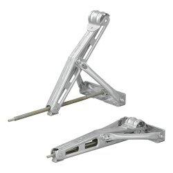 Höhenverstellbare Nivellierstützen 2 Stück für Wohnwagen & Anhänger bis 1500 kg mit Trapezgewinde aus verzinktem Stahl