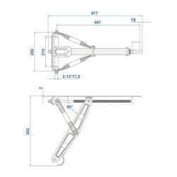 Höhenverstellbare Nivellierstützen 2 Stück für Wohnwagen & Anhänger 1500 kg mit Trapezgewinde aus verzinktem Stahl