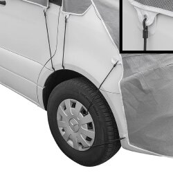 Frontscheiben Abdeckung kompatibel Mercedes Benz Sprinter ab 2018 – UV-Schutz, isolierend, einfache Befestigung, Abdeckplane für Wohnwagen mit Spanngurten Schutzplane für Vorzelt Teppich 4x6m – Zeltunterlage als 2025