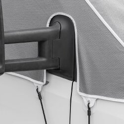 Frontscheiben Abdeckung kompatibel Mercedes Benz Sprinter ab 2018 – UV-Schutz, isolierend, einfache Befestigung, Abdeckplane für Wohnwagen mit Spanngurten Schutzplane für Vorzelt Teppich 4x6m – Zeltunterlage als 2025