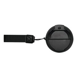 Premium Isolierbecher 8 warm und 12 kühl Stunden 400ml doppelwandig - Komfort-Schraubverschluss integrierter Trinköffnung - Thermobecher mit Handschlaufe aus recyceltem Kunststoff rotguss