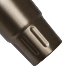 Premium Isolierbecher 8 warm und 12 kühl Stunden 400ml doppelwandig - Komfort-Schraubverschluss integrierter Trinköffnung - Thermobecher mit Handschlaufe aus recyceltem Kunststoff rotguss