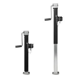2x Anhänger Stützen Wohnmobil 62-100 Anhängerstütze 2500 KG mit Adapter Flansch