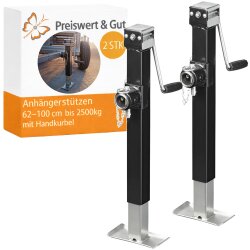 Preiswert&Gut 2x Anhängerstützen 62 - 100...