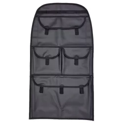 Auto Organizer für Rückenlehne vorne H 76 x B 42 cm Kunstleder schwarz Autositz Organizer große Sitze für LKW KFZ VW Bus VAN T5 T6 Befestigung Ösen Gummibänder
