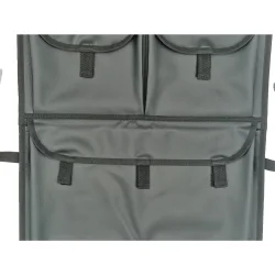 Hänge Organizer H 76 x B 42 cm Kunstleder Auto Tasche Rücksitz kompatibel mit LKW KFZ VW Bus VAN T5 T6 Befestigung Befestigung Gummibänder