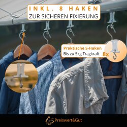 Sturmband Markise Abspannset Hold Down Side Kit kompatibel mit Thule Omnistor Markise für Wohnmobil Wohnwagen mit Spanngurt Spiralanker