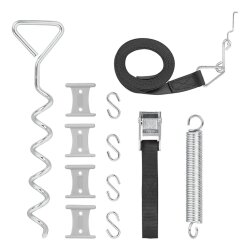 Sturmband Markise Set Sturmsicherung kompatibel mit Thule Omnistor Hold Down Side Kit Sturmverspannung für Markise Zubehör fürs Wohnmobil - Wohnwagen