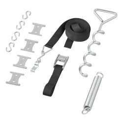 Sturmband Markise Set Sturmsicherung kompatibel mit Thule Omnistor Hold Down Side Kit Sturmverspannung für Markise Zubehör fürs Wohnmobil - Wohnwagen