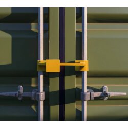 2 x Containerschloss ausziehbar 23–42 cm aus gehärtetem Stahl mit Korrosionsschutz für Containerstangen und LKW Stangen Doppelflügeltüren Diebstahlsicherung für Seecontainer Baucontainer etc.