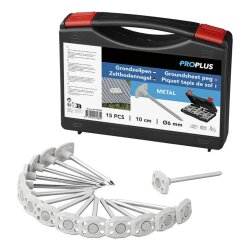 15x Zeltheringe zur Befestigung von Vorzeltteppichen -...