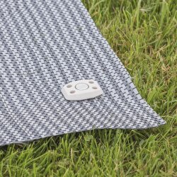 15x Zeltheringe zur Befestigung von Vorzeltteppichen - Zeltnägel im Aufbewahrungskoffer, 10 cm Lange Eisenheringe mit flachem Kopf, Bodenplanen & Markisenteppichen