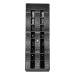 AS 2er Set Auffahrkeile für Wohnmobil & Wohnwagen – 3-stufige Ausgleichskeile (4/7/10 cm), rutschfeste Unterlegkeile bis 5t Achslast, UV-beständiger Kunststoff, Schwarz AS