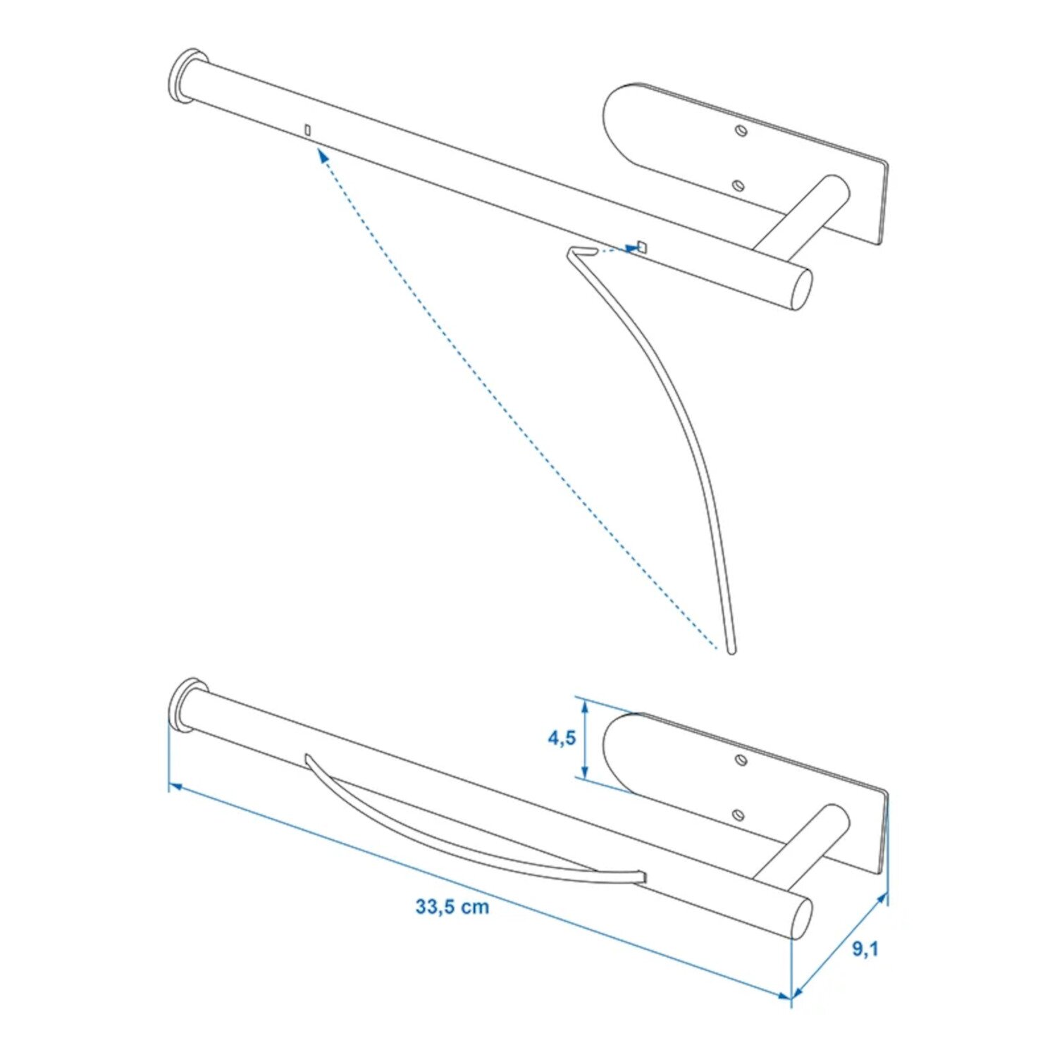 Robuster Edelstahl-Küchenrollenhalter – flexibel & stilvoll