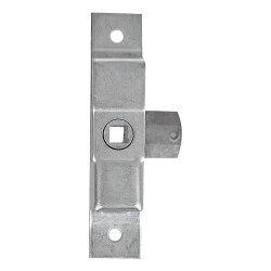 2x Zungenschloss 125x25mm und 2x Vierkantschlüssel 7-10mm Stahl für Türen Anhänger und Wohnmobile Innenvierkantschlüssel