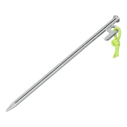 6x Zeltheringe Camping 20 bis 40cm Bodenanker L Haken oder P-Haken Hering Zelt Ø9mm Material verzinktes Stahl Felsbodenhering für harten Boden