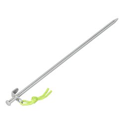 6 x Zeltheringe Camping 20 bis 40cm Bodenanker L Haken oder P-Haken Hering Zelt Ø9mm Material verzinktes Stahl Felsbodenhering für harten Boden 6x Felsbodenhering 40cm L-Haken Ø9mm