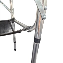 Campingtisch faltbar Höhenverstellbar 26/50/62 cm  Camping Tisch klappbar kleines Packmaß 40×30×8 cm mit Netz 60×40 cm ausgeklappt Aluminium MDF 30 kg Traglast 2,5 kg Eigengewicht