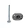 10× Heringe für Bodenplane Zeltheringe 10cm Ø6mm Stahl silber mit Kunststoffkopf zum Einschlagen für Campingzelte Vorzelte, Sonnensegel, Pavillon Vorzeltteppich