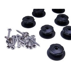 40 x Planenösen mit Zubehör für Anhängernetze Ø 30/38 mm - Planenknöpfe Anhänger Plane & Netz - Planenbefestigung Zwischenraum Höhe ca. 60 mm mit Schrauben ca. 30 mm