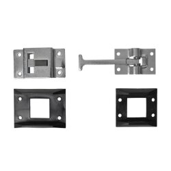 2 x Türhalter – Türfeststeller mit 2 Unterlegteilen Zubehör für Anhänger, Boot, Wohnwagen oder Reisemobil – Ersatzteile Anhänger