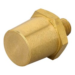 2x Batteriepoladapter M8 Messing – Batterieklemmen KFZ 12V für Lithium Batterie Plus/Minus Batteriepole Messinggewinde M8