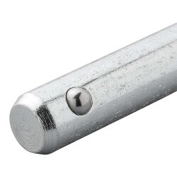 Sicherungsstift für Abstellstützen aus verzinktem Stahl, leichter Sperrbolzen – Steckbolzen Ø14,3 mm / 15,8 mm und Kette Ø14,3 mm/Länge 90 mm