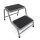Doppeltrittstufe Wohnwagen aus Stahl – Rutschfeste Trittstufe mit 2 Höhen (20/38 cm) 2 Stufen 150 kg Traglast – Ideal für Camping, Wohnmobil & Caravan